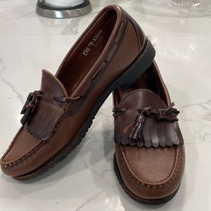 Allen Edmunds Loafers Men’s Brown Nashua Tassel Shoes Size 6.5